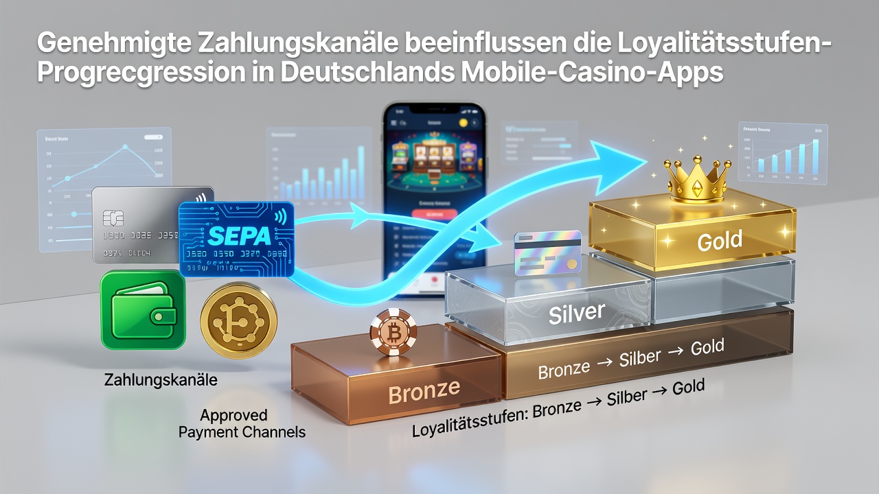 Mobile App-Schnittstelle mit Treuestufen und Zahlungsoptionen
