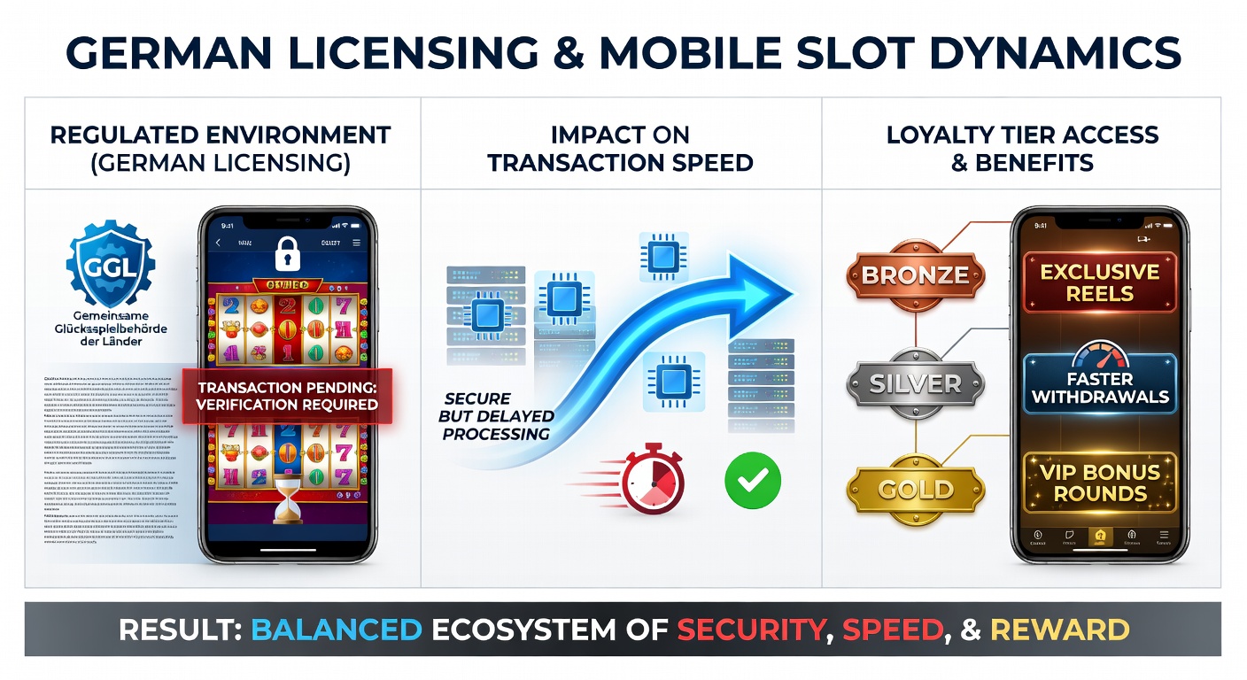 Illustration zur deutschen Glücksspiellizenzierung und mobilen Slot-Umgebungen