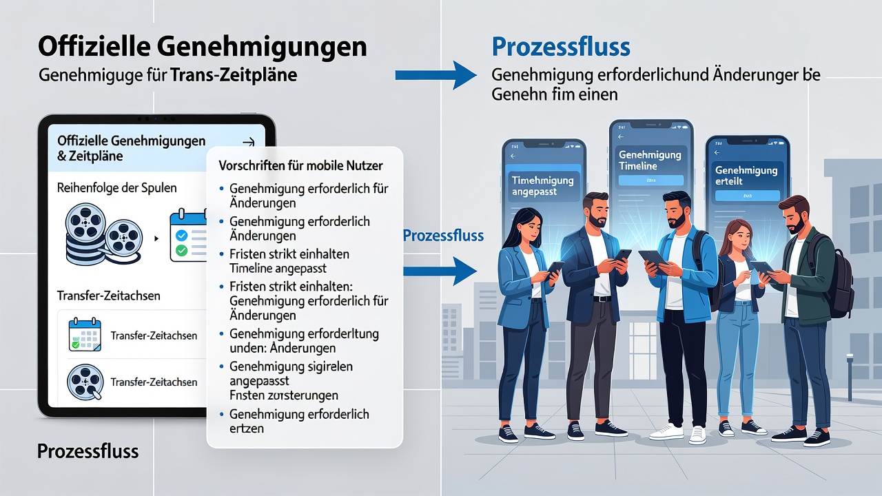 Darstellung mobiler Transaktionsprozesse unter deutscher Lizenzierung